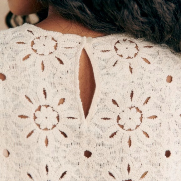🌻🌼Sezane JESSE BLOUSE in Ecru - Picture 4 of 7